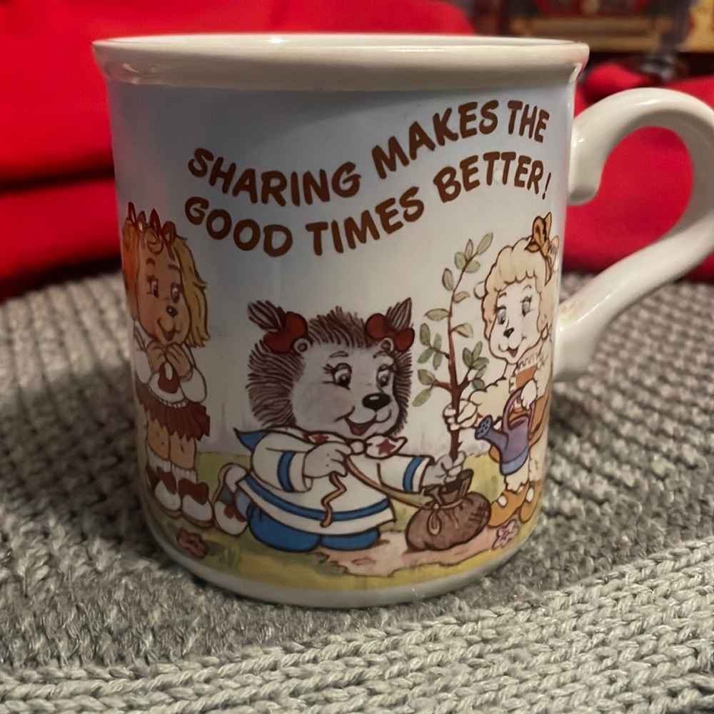 🍃1984 Get Along Gang 🍃 Coffee Mug "Sharing Makes the Good Times Better”